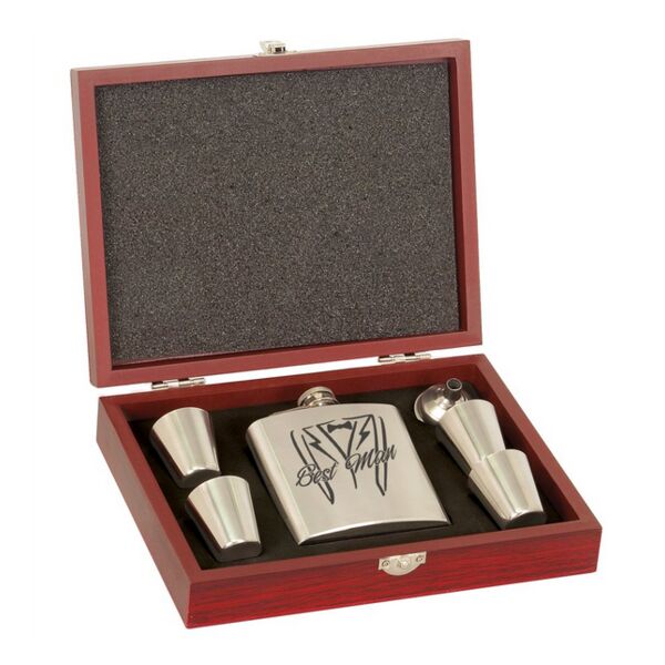 Stainless Steel Flask Set in Gift Box Thumbnail