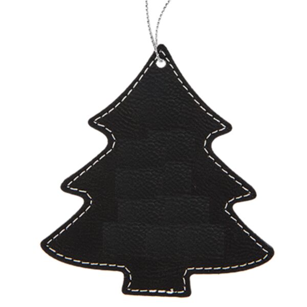 Leatherette Christmas Tree Shaped Ornament Thumbnail