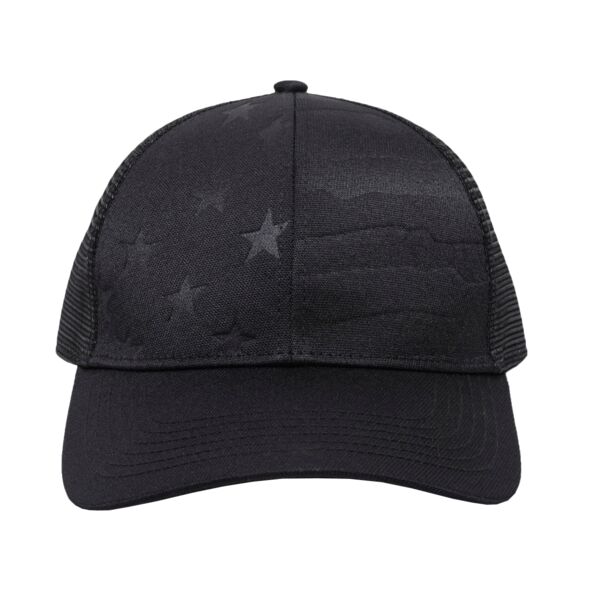 Debossed American Flag Mesh Back Thumbnail