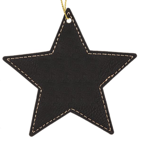 Leatherette Star Shaped Ornament Thumbnail